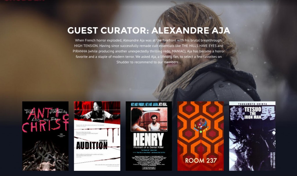 Shudder Launches The Alexandre Aja Guest Curator Collection